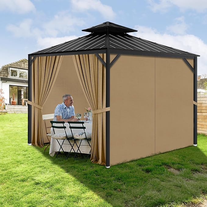 Gazebo Privacy Curtains 12' x 16' - Image 6