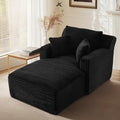 65.4" Chaise Lounge Chair Indoor, Oversized Boneless Couch Comfy Upholstered by VEPXXP