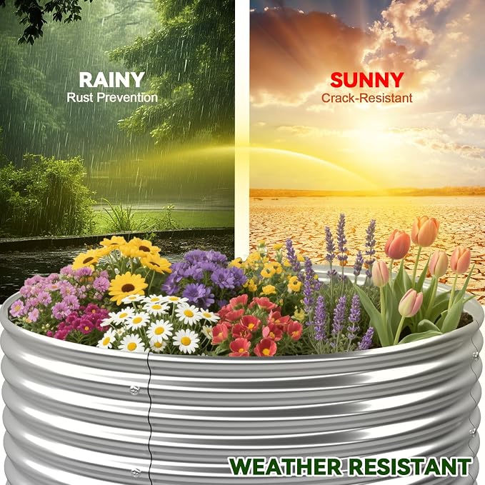 4 Pack Tall 2x2x2FT Round Raised Beds - Image 5