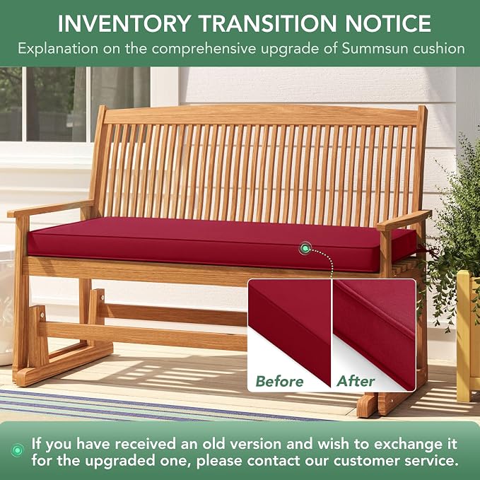 Outdoor Bench Cushion: Waterproof and Fade Resistant Patio Furniture Cushions - Image 9