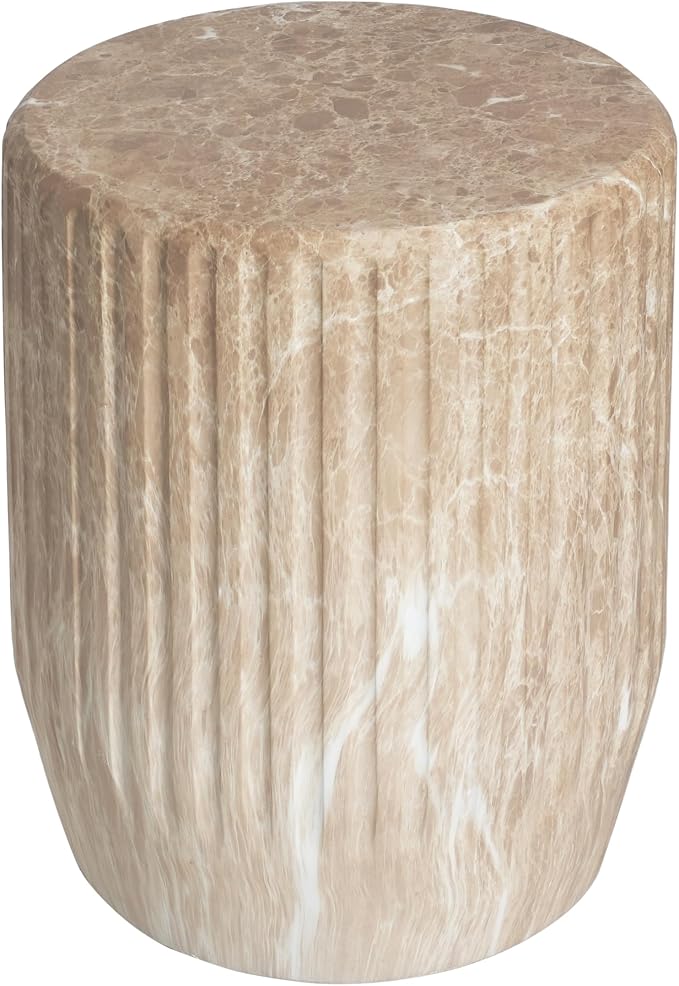 Christopher Knight Home Jayme Outdoor Cylinder Side Table, Lightweight Concrete - Image 7