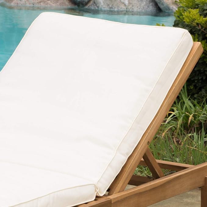 Christopher Knight Home Ariana Acacia Wood Chaise Lounge - Image 5