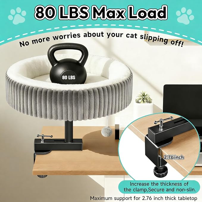 TNELTUEB Cat Desk Bed - Image 3