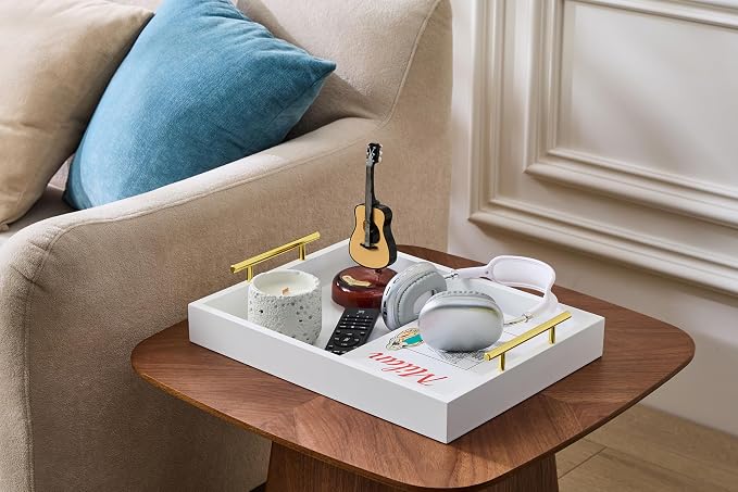 16"x12" Serving Trays with Handles, Ottoman Trays, Living Room, and Outdoors - Image 4