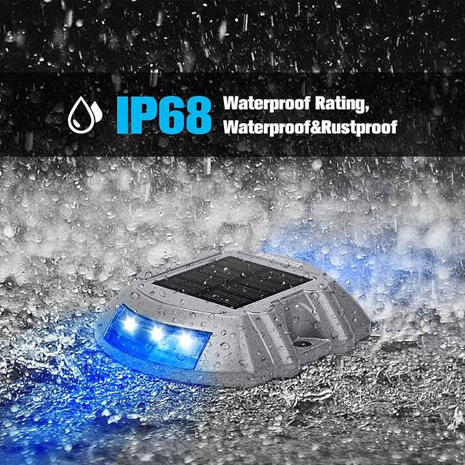 VOLISUN Solar Deck Lights Driveway Dock Lights, Auto On/Off - Image 4