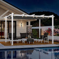 PURPLE LEAF 10' x 13' Outdoor Retractable Pergola by Unknown
