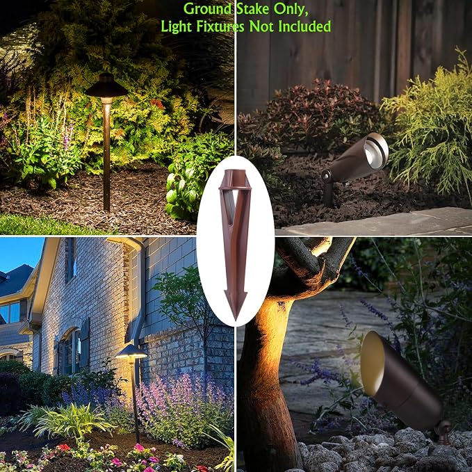 Ground Spike Stake Replacement for Low Voltage Landscape Lighting Spot Path - Image 7