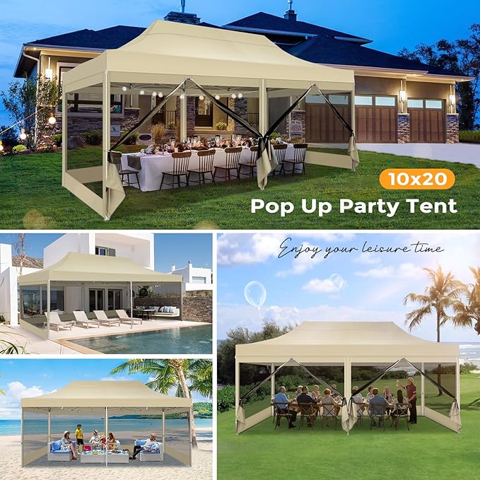 COBIZI 10x20 Heavy Duty Pop Up Canopy - Image 4