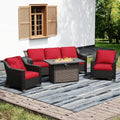 Joyside Wicker Patio Furniture Sets, 4 Pieces Upgraded Large Size Outdoor by Joyside