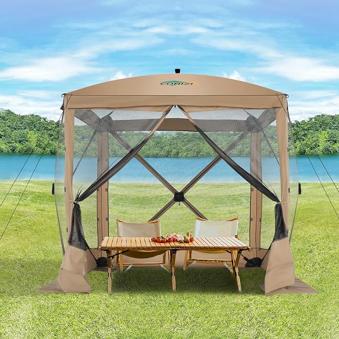 COBIZI 6x6 FT Pop up Gazebo Tent, Waterproof Instant Screen - Image 9
