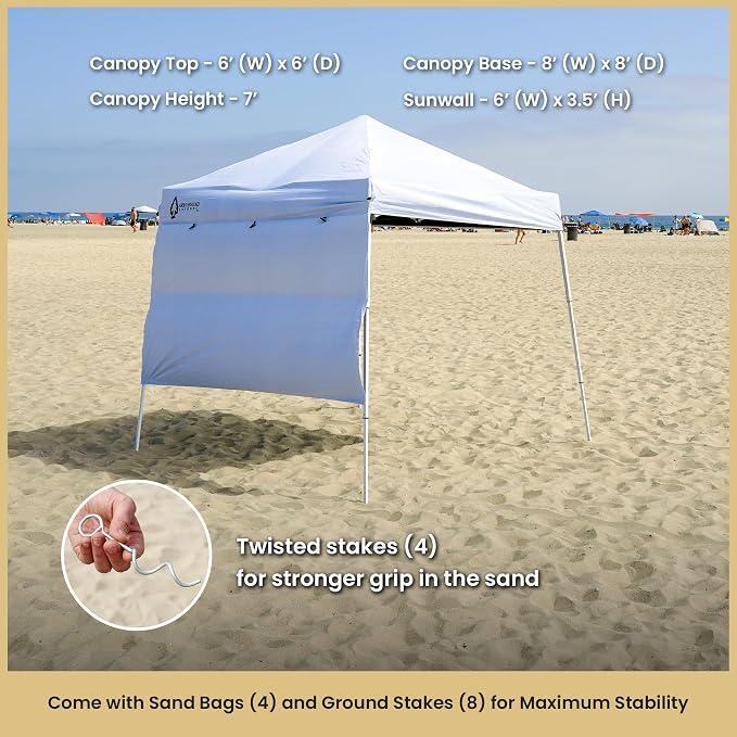 ARROWHEAD OUTDOOR 6'x6' Backpack Pop-up Canopy - Image 6