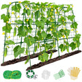 Cucumber Trellis for Raised Bed, Metal Arch Plant Support, Vegetables Trellis by Sunwinx