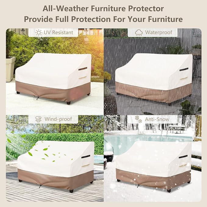 Outdoor Furniture Covers Waterproof Heavy Duty 2 Seater Outdoor Couch Cover - Image 8