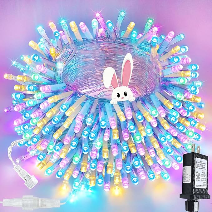Connectable 200 LED Easter Lights Indoor Outdoor by SANJICHA
