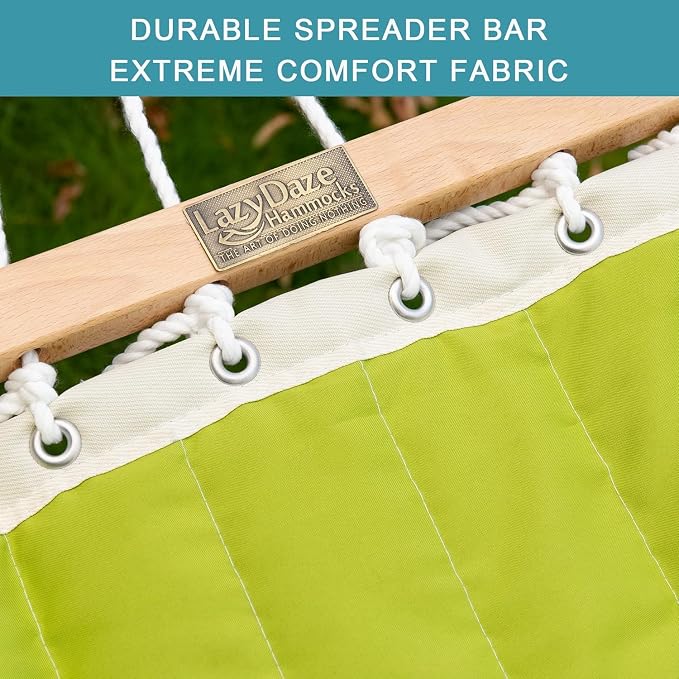 Lazy Daze Hammocks 12 FT Double Quilted Fabric Hammock - Image 5
