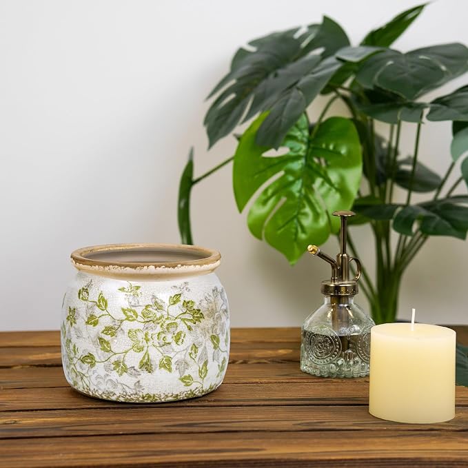 Flower Pot, Vintage Ceramic Pot - Image 3