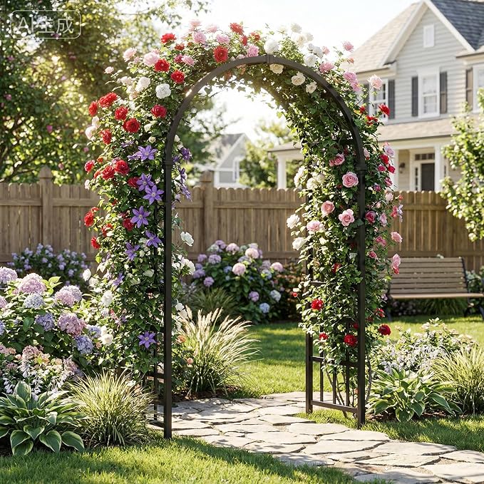 Outvita PVC Garden Arbor, Arch Trellis - Image 7