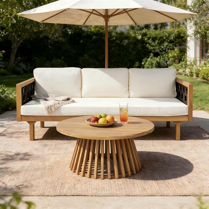 Christopher Knight Home Rosie Patio Sofa and Coffee Table Set, 2 Piece Outdoor - Image 6