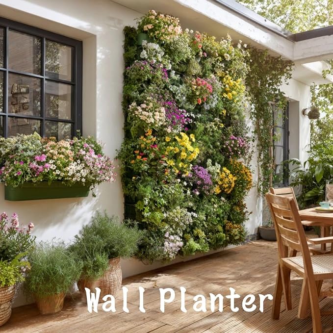 36 Pockets Living Wall Planter Indoor, Self Watering Wall Hanging Planters - Image 5