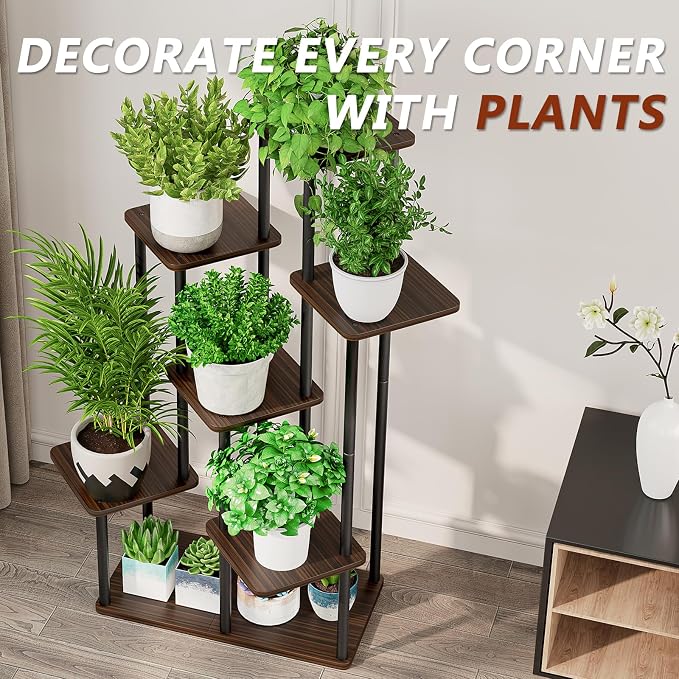 AZERPIAN Plant Stand 7 Tier Indoor Metal Flower Shelf - Image 6