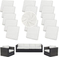 Outdoor Cushion Covers Set, Replacement by SUKAIKEQA