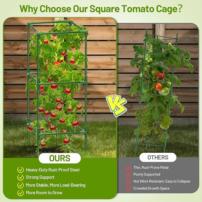 Legigo 2 Pack Square Tomato Cages - Image 6