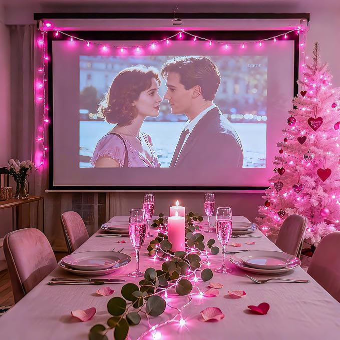 JMEXSUSS 66 Ft Connectable Pink Lights - Image 3