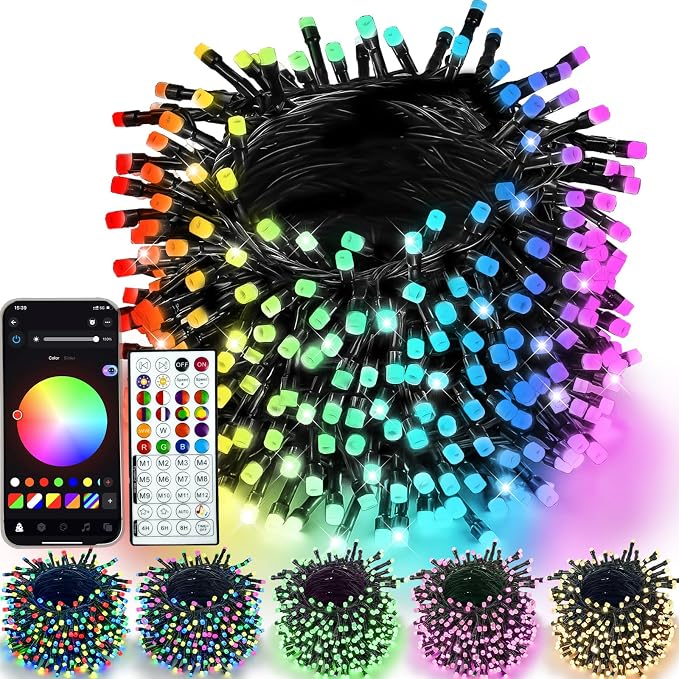 YIQU Smart Color Changing Christmas Lights, 66 FT 200 LED RGB String Lights by PRODUCTS