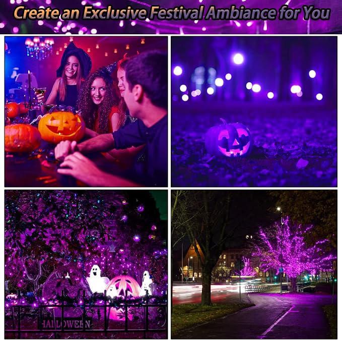 2 Pack Solar Christmas Lights Outdoor, 72FT 200 LED Solar String Lights - Image 6