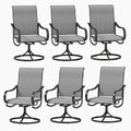 PHI VILLA Patio Swivel Dining Chairs Set of 6, Outdoor Chair by PHIVILLAThepioneerofcomfortablehouseholdsupplies