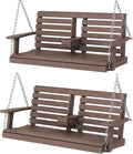 KINGYES Outdoor Hanging Porch Swing Set of 2, Waterproof Swing by KINGYES