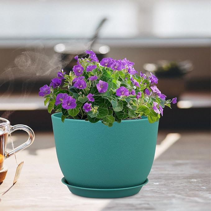 Plant Pots 12 inch, Plastic Planters - Image 6