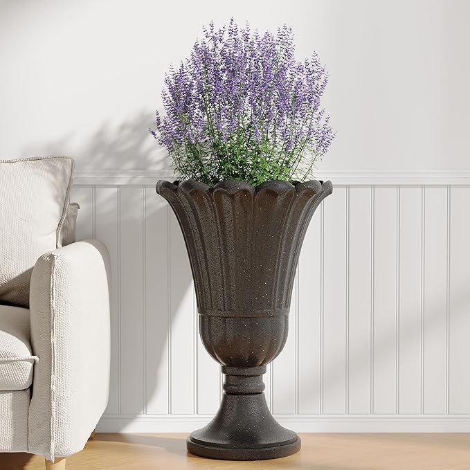 23" Tall Planters for Outdoor Plants Set of 2, Planter - Image 7