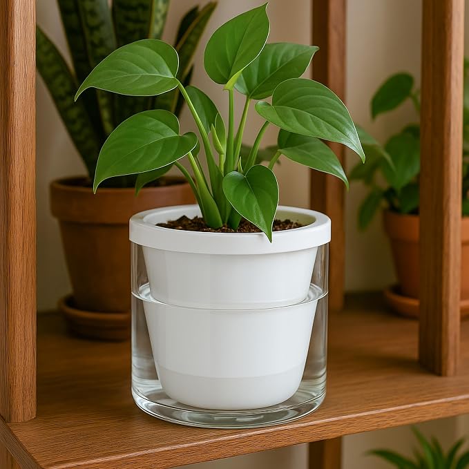 D'vine Dev 6 Inch Design Self Watering Planter - Image 5