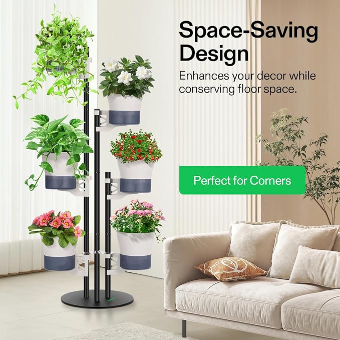 VIVOSUN Metal Plant Stand, 6-Tier Tall Vertical Planter Tower - Image 6