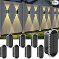 Solar Fence Lights Outdoor by LIANGLOME