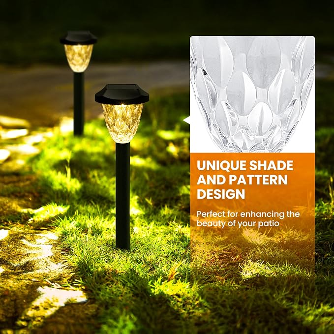 GIGALUMI 10 Pack Solar Lights Outdoor, Solar Pathway Lights - Image 7
