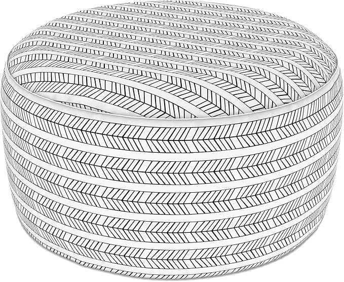LVTXIII Indoor/Outdoor Extra Large Inflatable Ottoman Pouf D31 x H14 Inch by LVTXIII