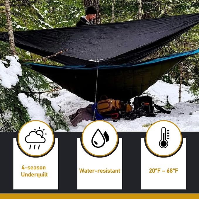 AYAMAYA Single & Double Hammock Underquilt Full Length Big Size Under Quilts - Image 6
