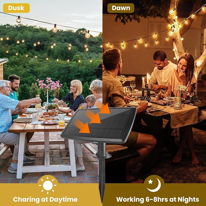 300FT Solar String Lights Outdoor Waterproof - Image 3