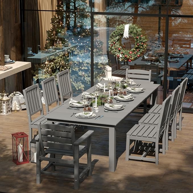 5-Piece Black Outdoor Dining Set - Image 6