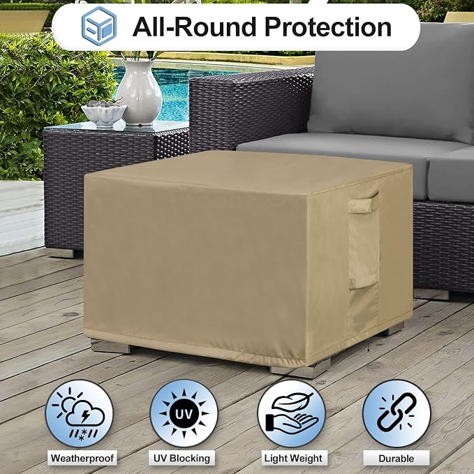 OutdoorLines Outdoor Waterproof Patio Ottoman Covers - Image 4