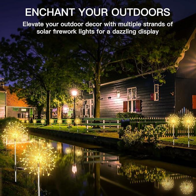 suddus Solar Garden Lights Outdoor Waterproof Decorative, Solar Fairy Lights - Image 9