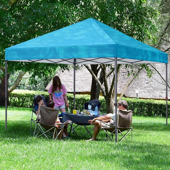 COOSHADE Durable Easy Pop Up Canopy Tent 10x10Ft, Sky Blue - Image 7