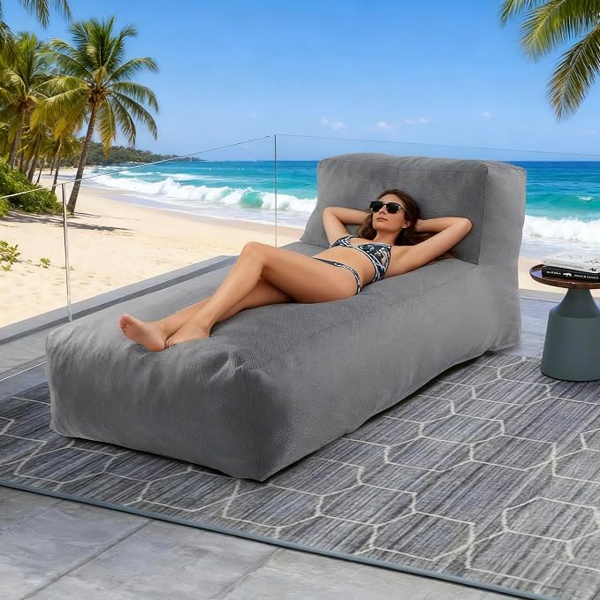 Outdoor Bean Bed Chair Sun Lounger, Outdoor Couch Sofa - Image 3