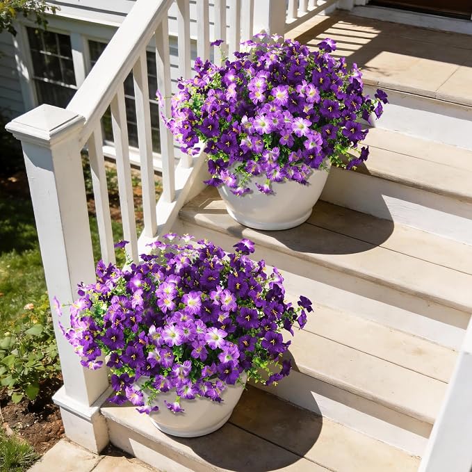 INQCMY Artificial Flowers for Outdoors Fake Plants Spring Decoration, 12 - Image 6