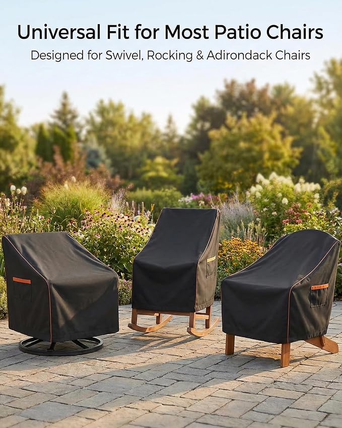 Outdoor Waterproof Patio Chair Covers, Heavy Duty Oxford Coating Weather - Image 6