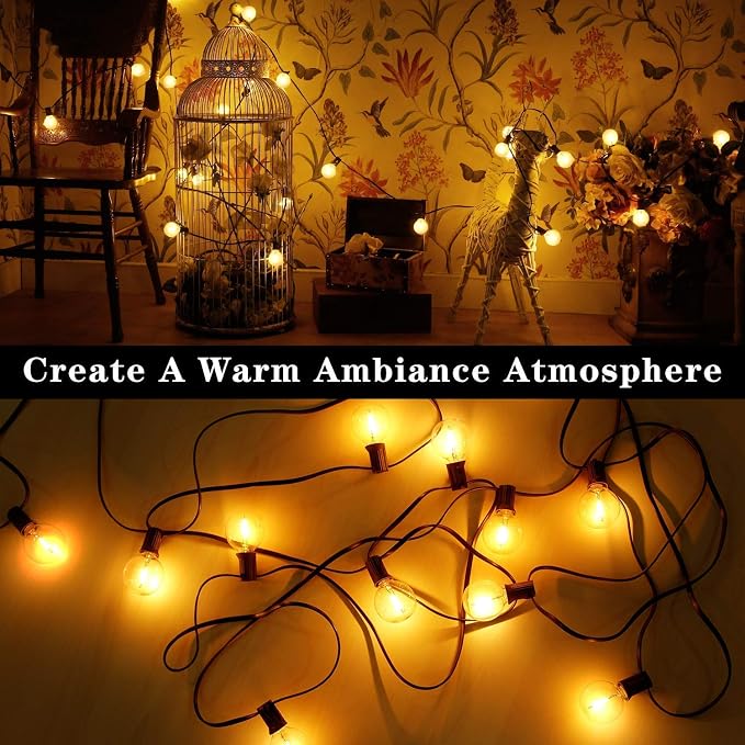 GOOTHY 50Ft G40 LED Outdoor String Lights, Waterproof - Image 5