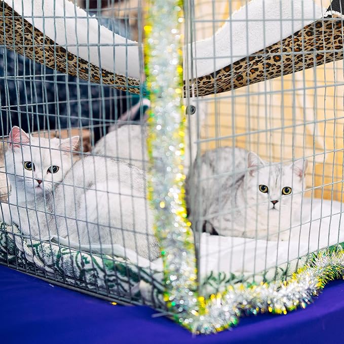 Jetec 2 Pack Cat Hammock for Cage, Catio Accessories Reversible Soft Cats Bed - Image 2