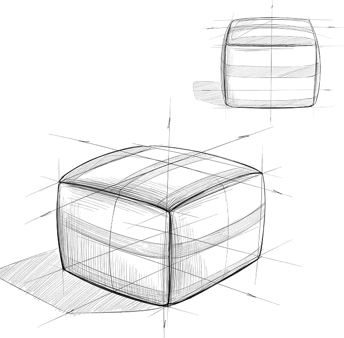 SIMPLIHOME Clay Square Pouf - Image 9